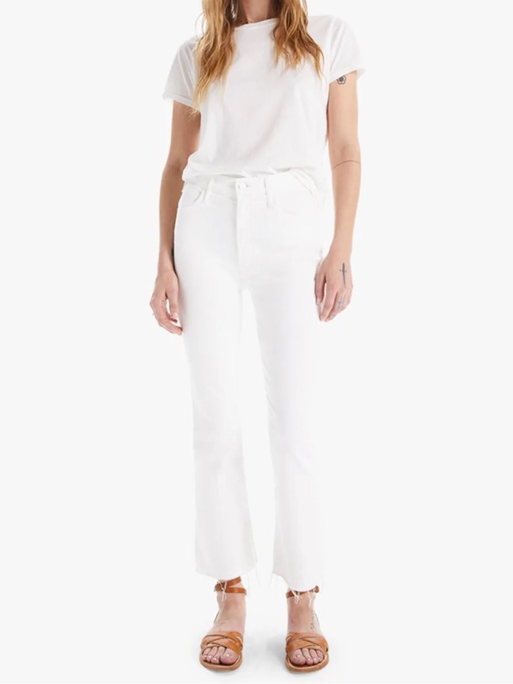 NWT MOTHER " The Hustler Ankle Fray" size 23